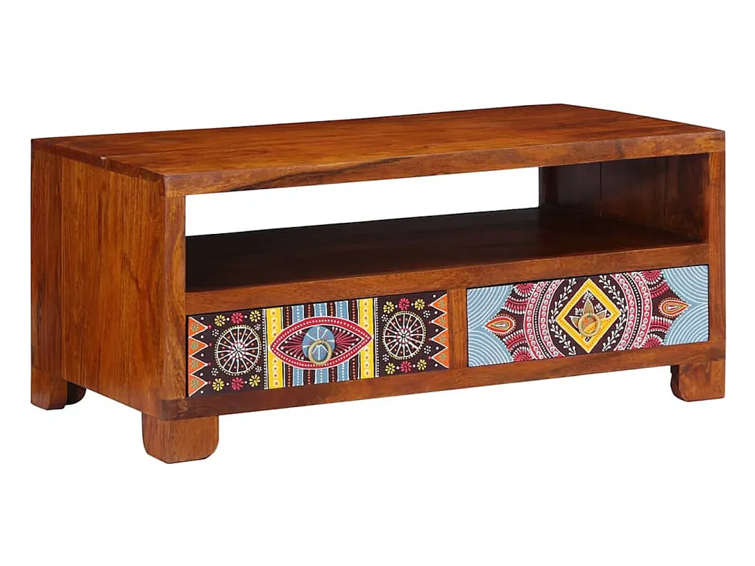 Mesa De Centro*vidaxl Mesa de centro 90x50x40 cm madeira de acácia maciça Natural claro
