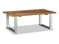 Outlet Mesa de centro 100x60x38 cm madeira reciclada maciça PT959666 Castanho