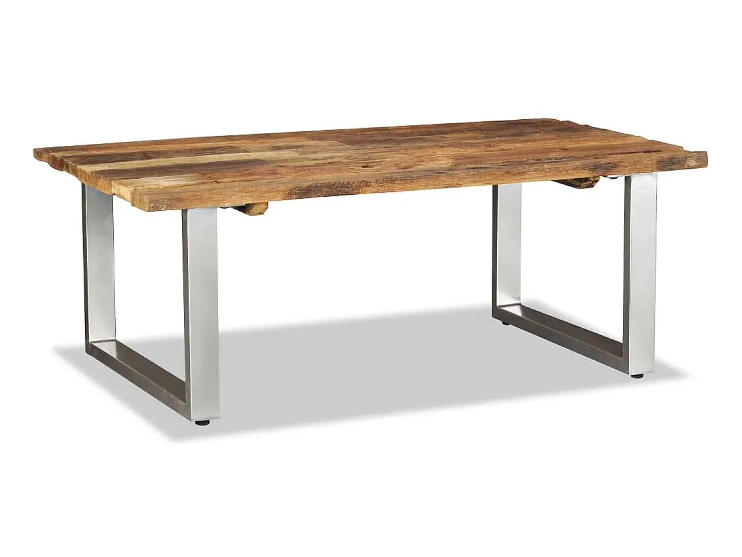 Outlet Mesa de centro 100x60x38 cm madeira reciclada maciça PT959666 Castanho