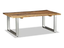 Outlet Mesa de centro 100x60x38 cm madeira reciclada maciça PT959666 Castanho