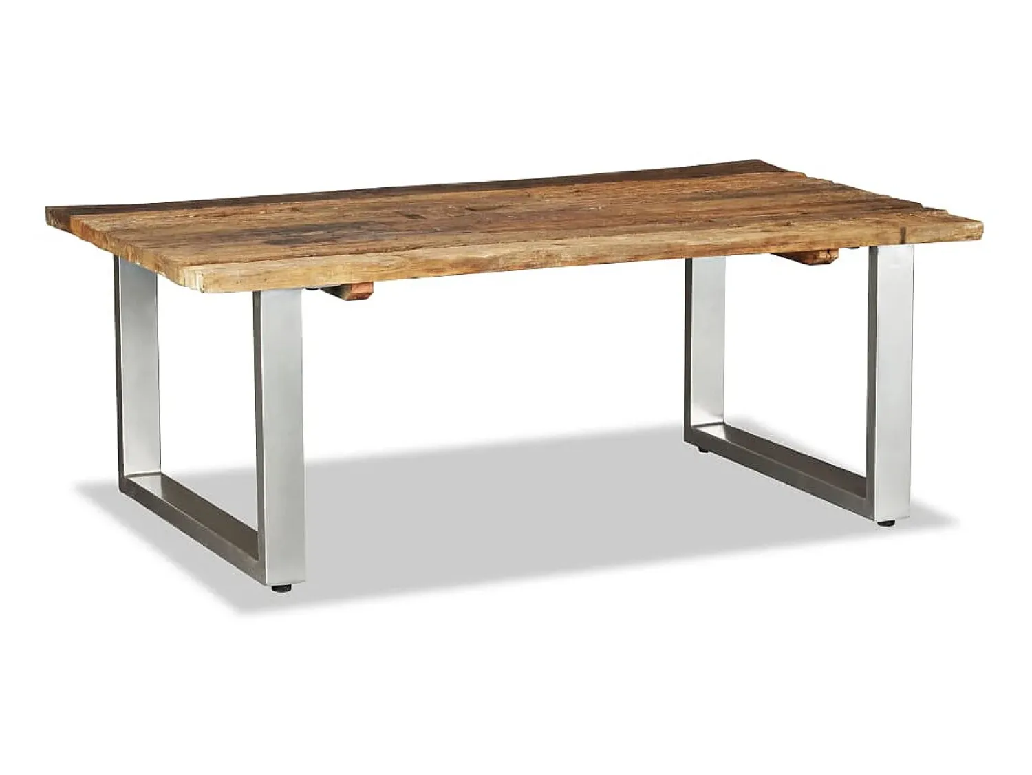 Outlet Mesa de centro 100x60x38 cm madeira reciclada maciça PT959666 Castanho