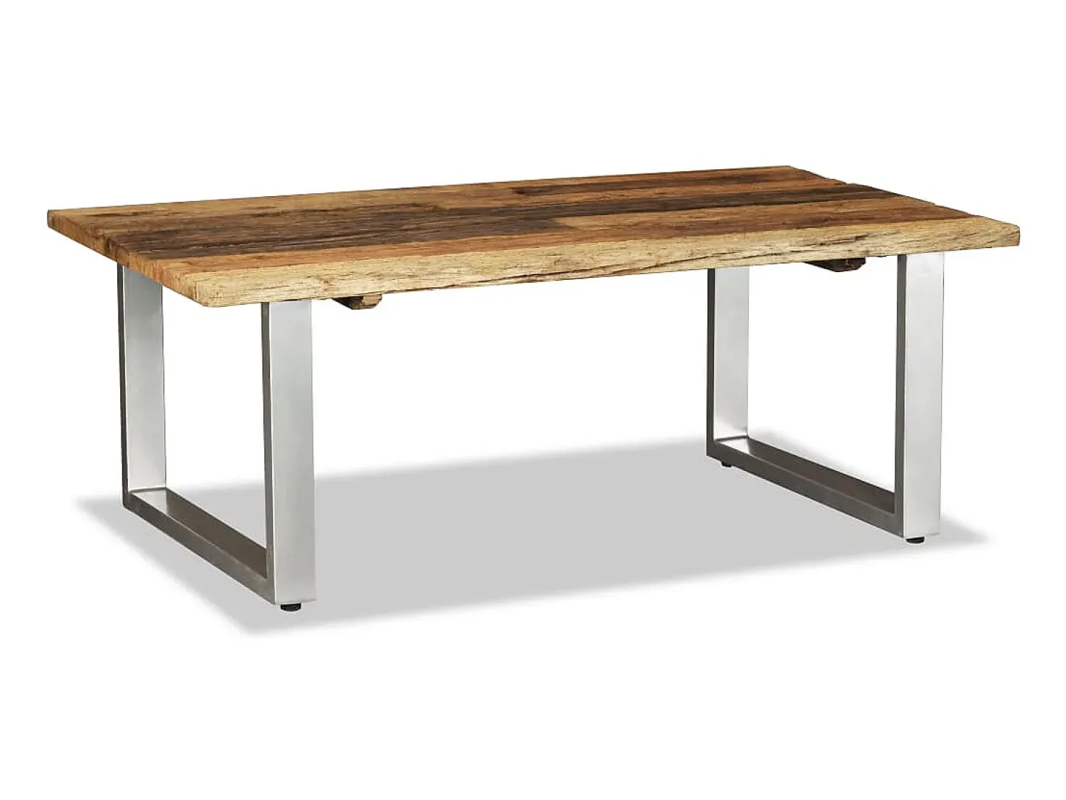 Outlet Mesa de centro 100x60x38 cm madeira reciclada maciça PT959666 Castanho
