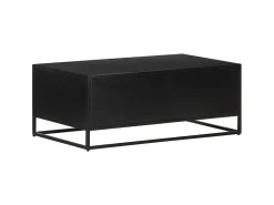 Mesa de centro 90x50x35 cm madeira de mangueira áspera PT667653 Castanho