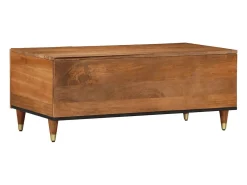 Mesa De Centro* Mesa de centro 100x54x40 cm madeira de mangueira maciça PT735089 Castanho