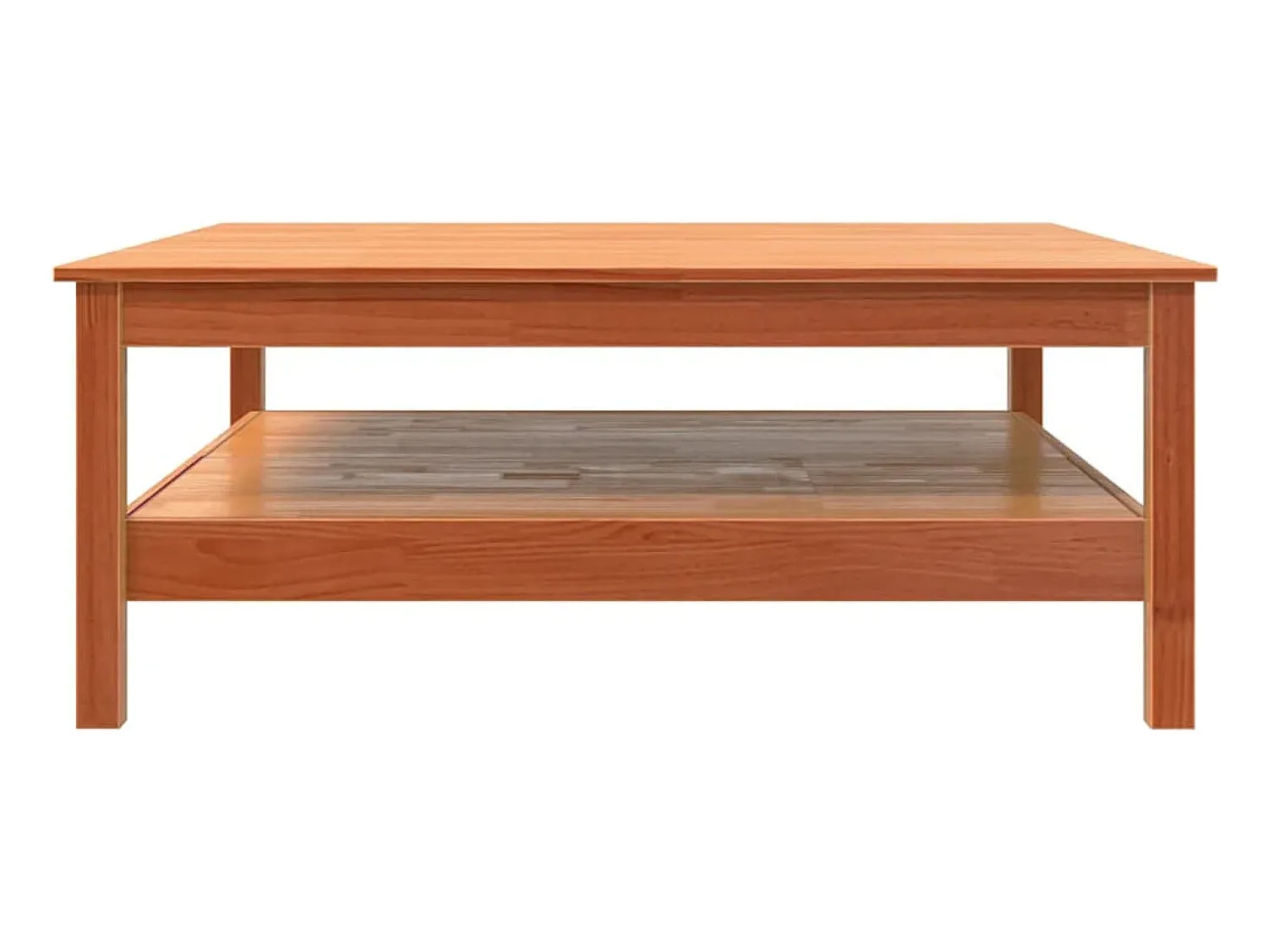Mesa De Centro*vidaxl Mesa de centro 100x100x40 cm madeira pinho maciça castanho cera Natural claro