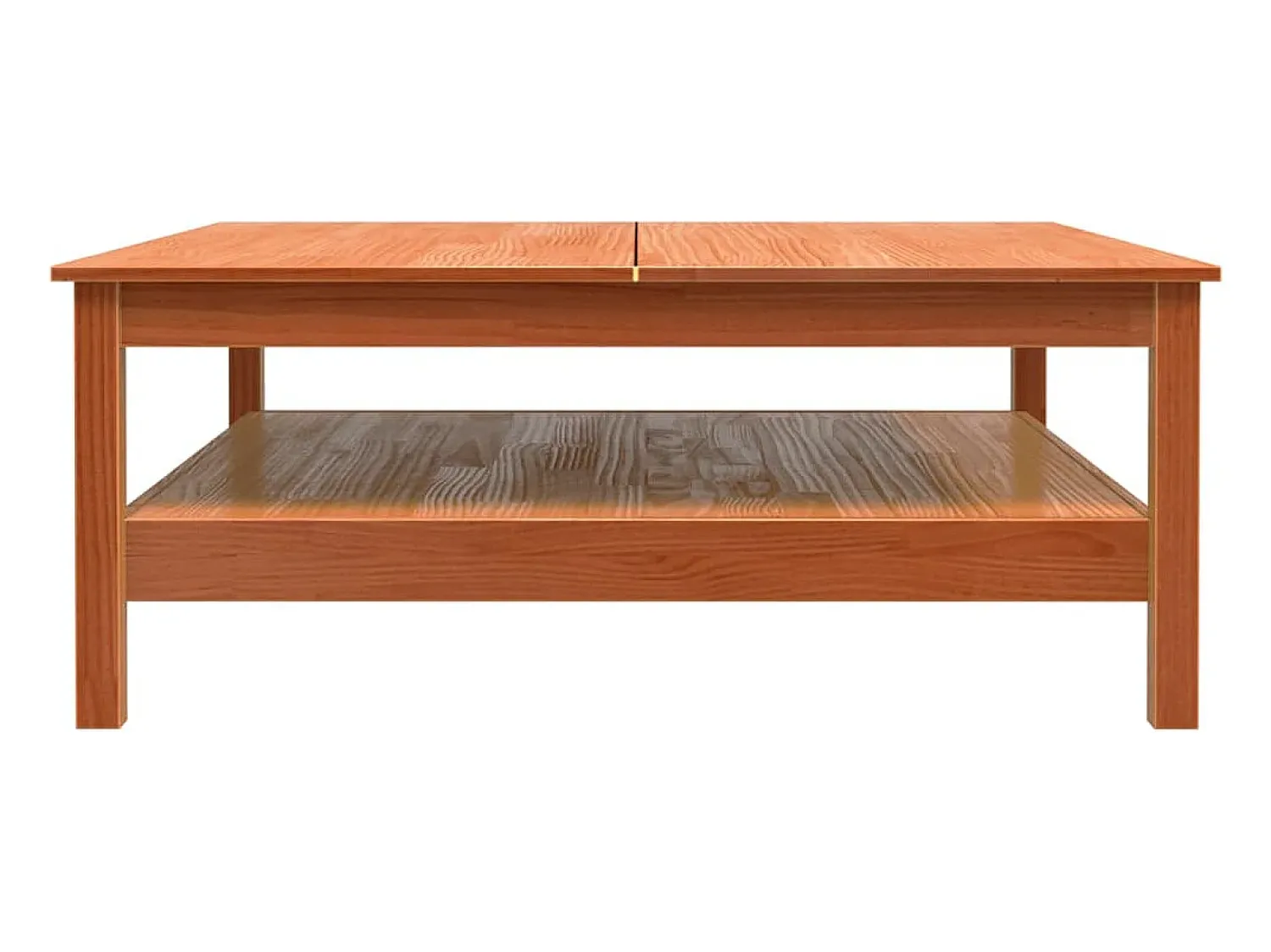 Mesa De Centro*vidaxl Mesa de centro 100x100x40 cm madeira pinho maciça castanho cera Natural claro
