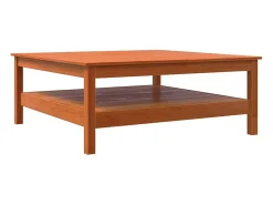 Mesa De Centro*vidaxl Mesa de centro 100x100x40 cm madeira pinho maciça castanho cera Natural claro