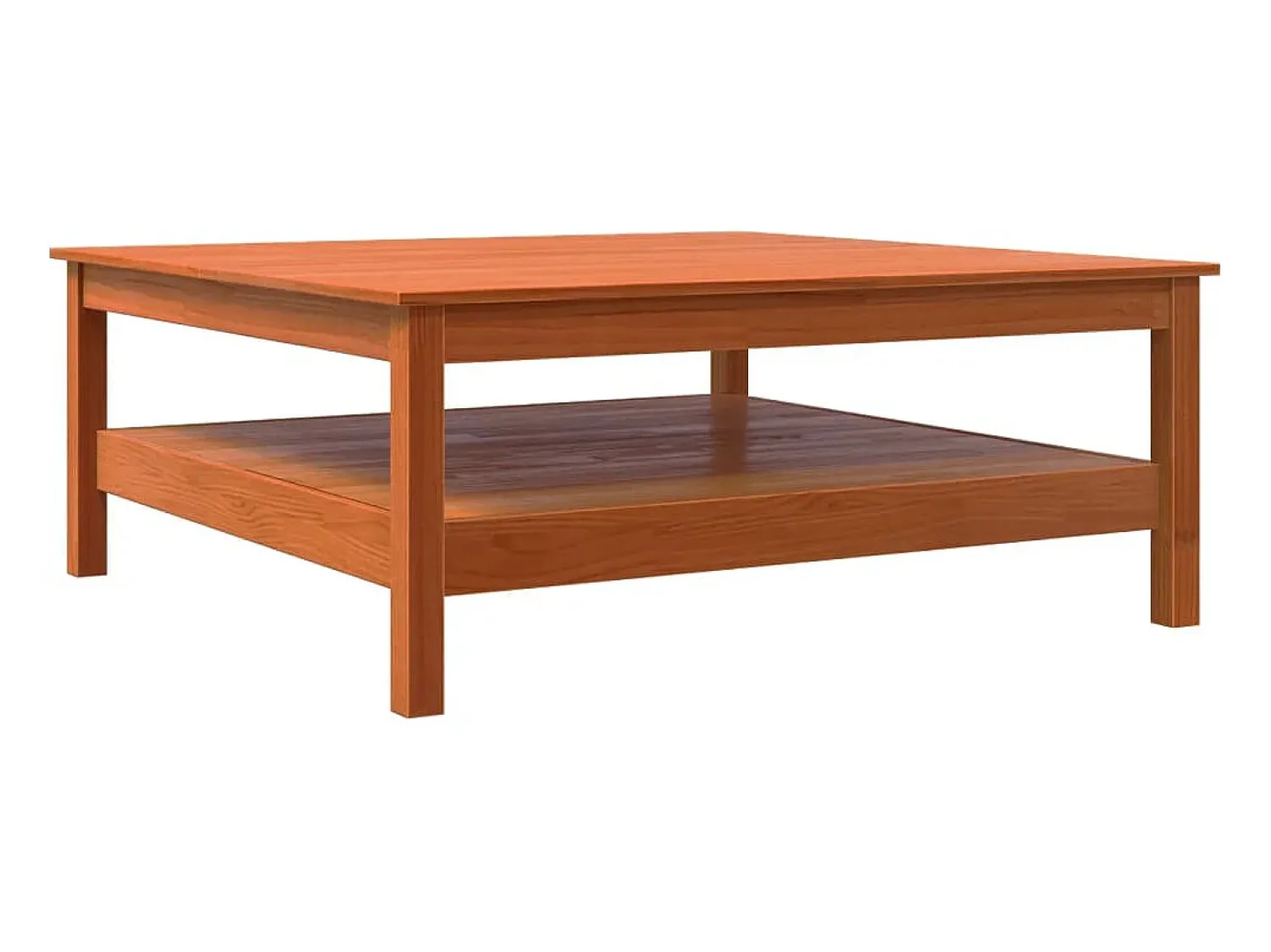 Mesa De Centro*vidaxl Mesa de centro 100x100x40 cm madeira pinho maciça castanho cera Natural claro