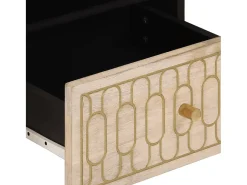 Mesa De Centro|vidaxl Mesa de centro 80x54x40 cm madeira de mangueira maciça Natural claro