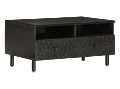 Mesa de centro 80x54x40 cm madeira de mangueira maciça PT820988^ Mesa De Centro
