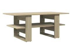 Mesa de centro 102x55x42 cm madeira processada carvalho sonoma PT700721^ Mesa De Centro