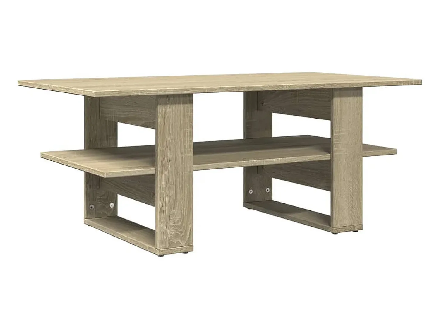 Mesa de centro 102x55x42 cm madeira processada carvalho sonoma PT700721^ Mesa De Centro