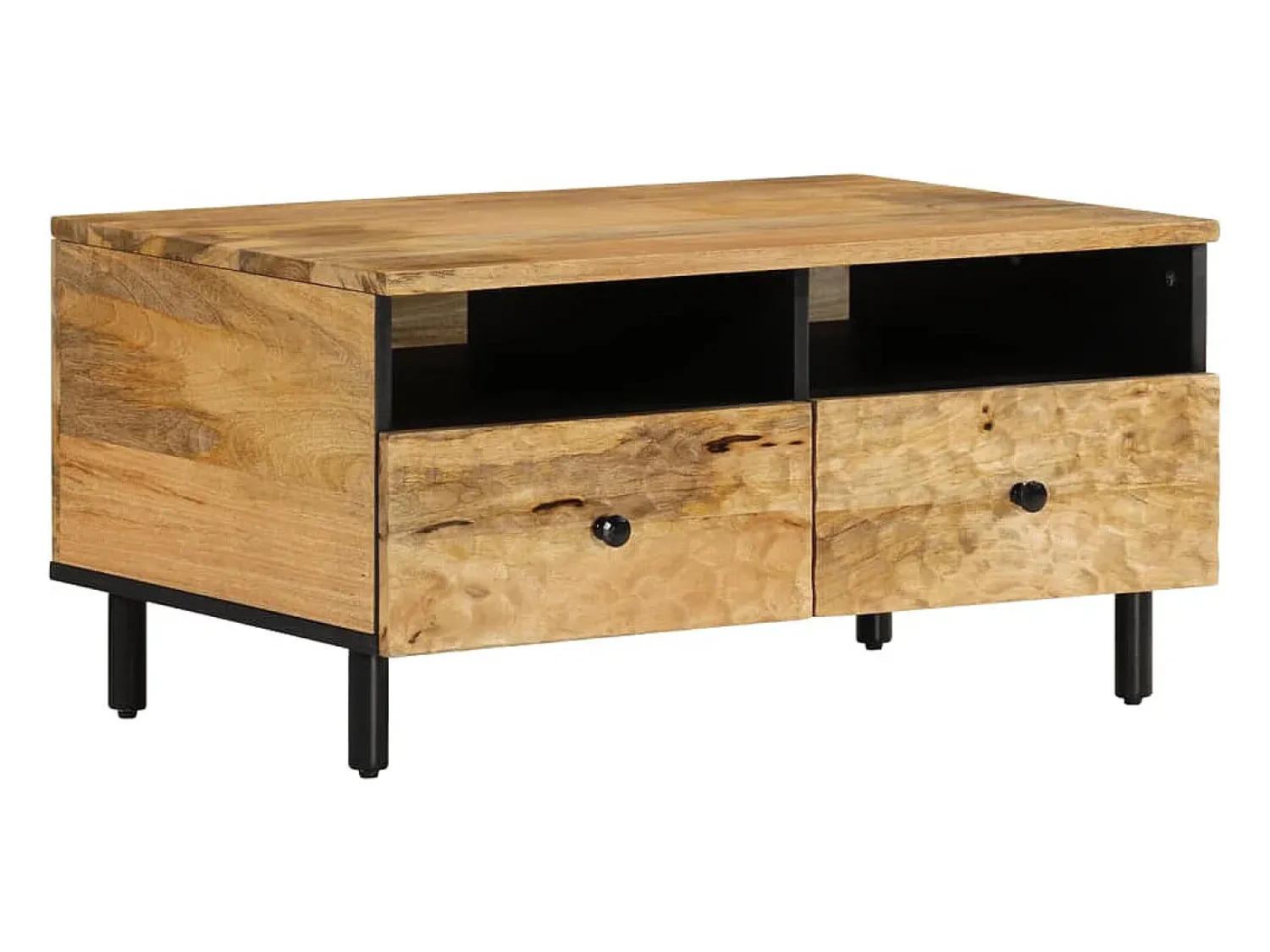 Mesa De Centro| Mesa de centro 80x54x40 cm madeira de mangueira maciça PT891484 Castanho