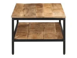 Mesa De Centro| Mesa de centro 100x50x35 cm madeira de mangueira áspera maciça PT768785 Castanho