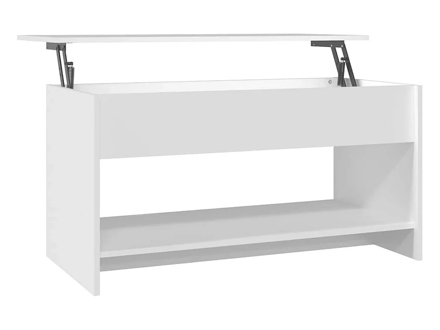 New vidaxl Mesa de centro 102x50x52,5 cm madeira processada Branco