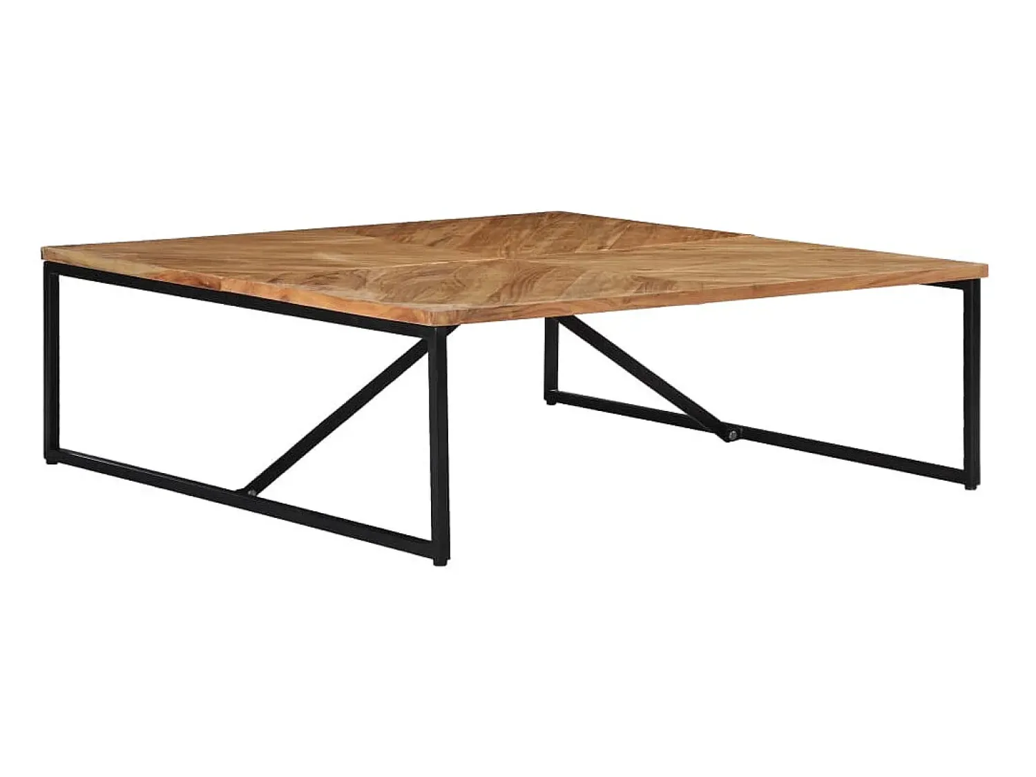 Mesa De Centro| Mesa de centro 110x110x36 cm madeira de acácia maciça PT118923 Castanho
