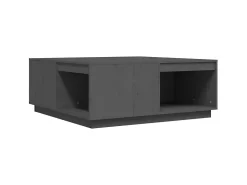 Mesa De Centro| Mesa de centro 100x101x40,5 cm madeira de pinho maciça PT954211 Cinzento