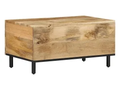 vidaxl Mesa de centro 80x50x40 cm madeira de mangueira maciça^ Mesa De Centro
