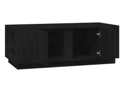 Mesa De Centro*vidaxl Mesa de centro 110x50x40 cm madeira de pinho maciça Preto