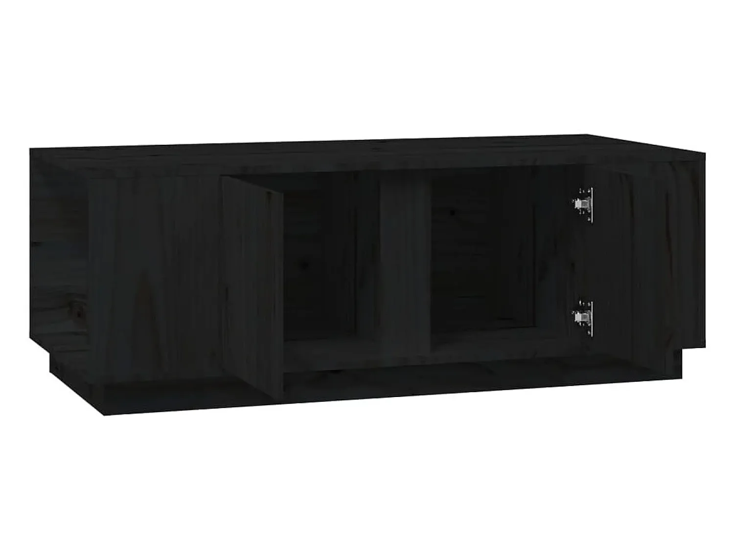 Mesa De Centro*vidaxl Mesa de centro 110x50x40 cm madeira de pinho maciça Preto