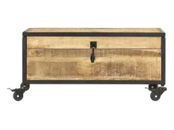 Mesa De Centro| Mesa de centro 70x50x33 cm madeira de mangueira maciça PT112746 Castanho