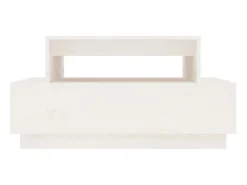 Mesa De Centro| Mesa de centro 80x55x40,5 cm madeira de pinho maciça PT506273 Branco