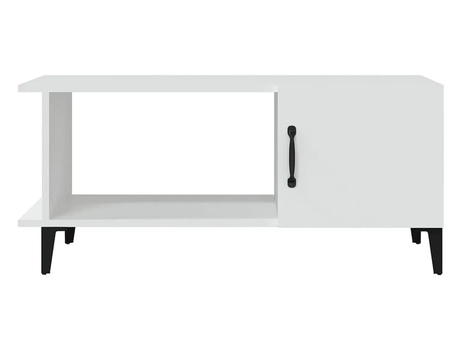 Hot Mesa de centro 90x50x40 cm madeira processada PT354005 Branco