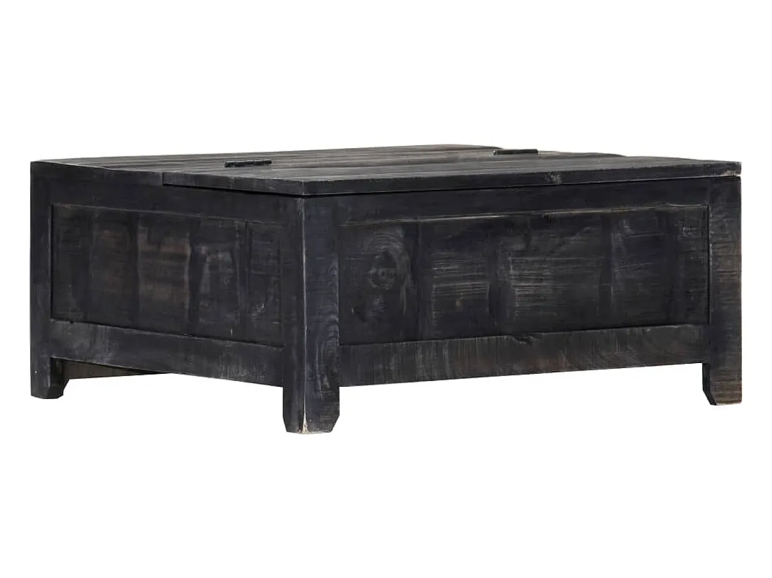 Mesa De Centro*vidaxl Mesa de centro 65x65x30 cm madeira de mangueira maciça Preto