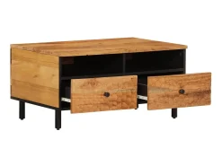 Mesa De Centro| Mesa de centro 80x54x40 cm madeira de acácia maciça PT169582 Castanho