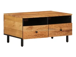 Mesa De Centro| Mesa de centro 80x54x40 cm madeira de acácia maciça PT169582 Castanho