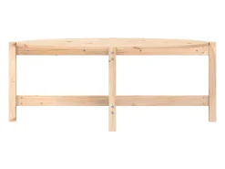 Best vidaxl Mesa de centro 118x63x45 cm madeira de pinho maciça Natural claro