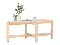 Best vidaxl Mesa de centro 118x63x45 cm madeira de pinho maciça Natural claro