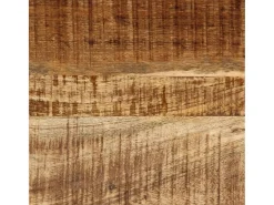 Mesa De Centro|vidaxl Mesa de centro 45x45x35 cm madeira de mangueira áspera maciça Natural claro