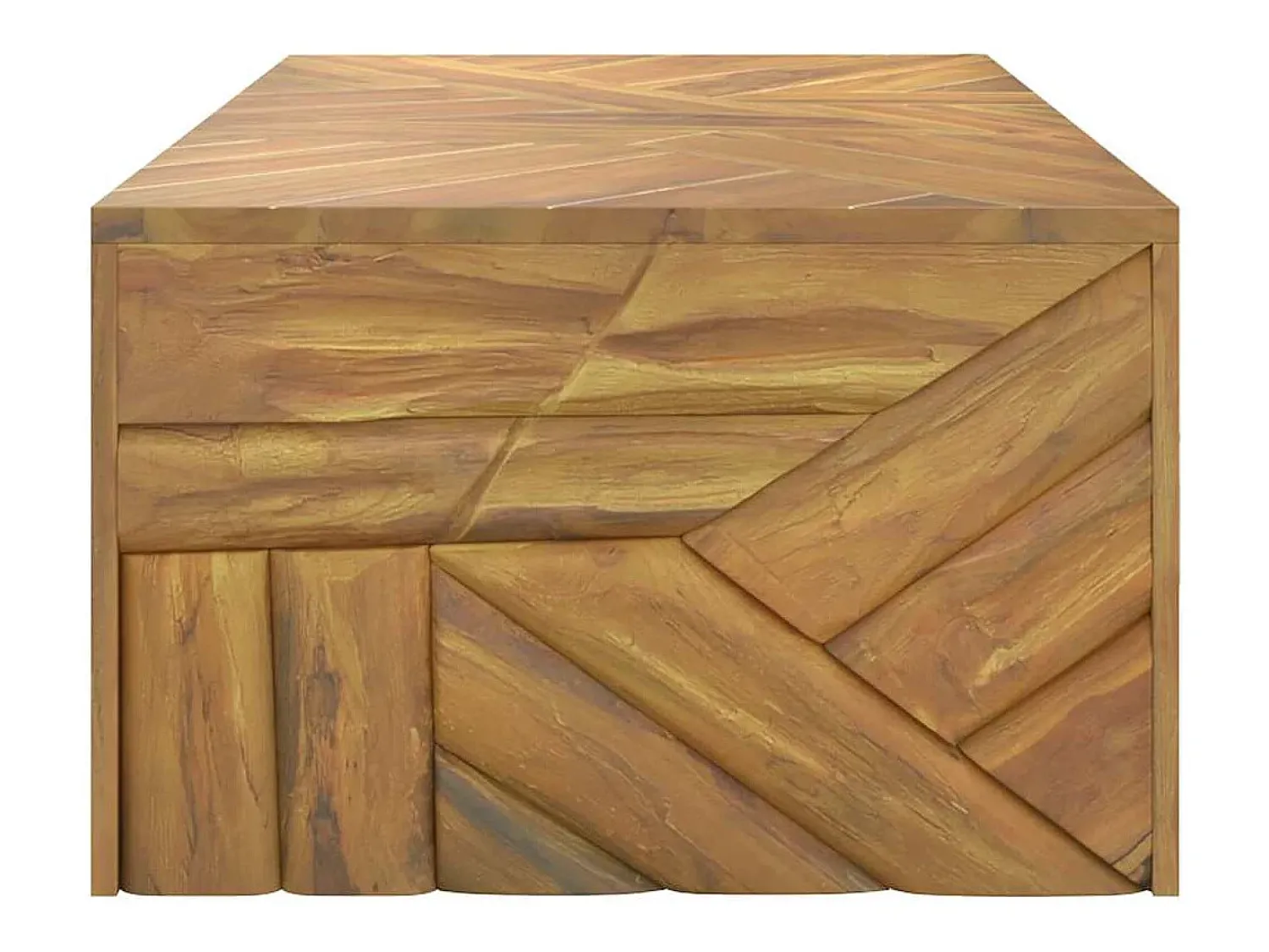 vidaxl Mesa de centro 110x60x38 cm madeira maciça teca^ Mesa De Centro