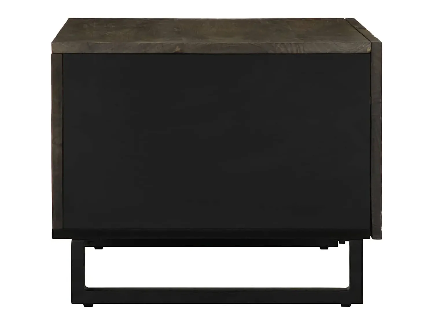 Hot vidaxl Mesa de centro 80x50x40 cm madeira de mangueira maciça Preto