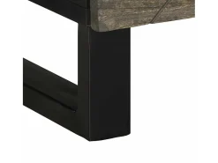 Hot vidaxl Mesa de centro 80x50x40 cm madeira de mangueira maciça Preto