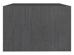 Sale vidaxl Mesa de centro 75x50x33,5 cm madeira de pinho maciça Cinzento