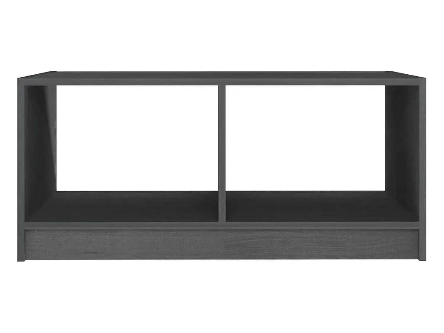 Sale vidaxl Mesa de centro 75x50x33,5 cm madeira de pinho maciça Cinzento