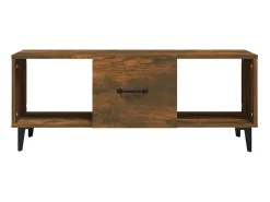 New Mesa de centro 102x50x40 cm madeira processada carvalho fumado PT568557 Castanho