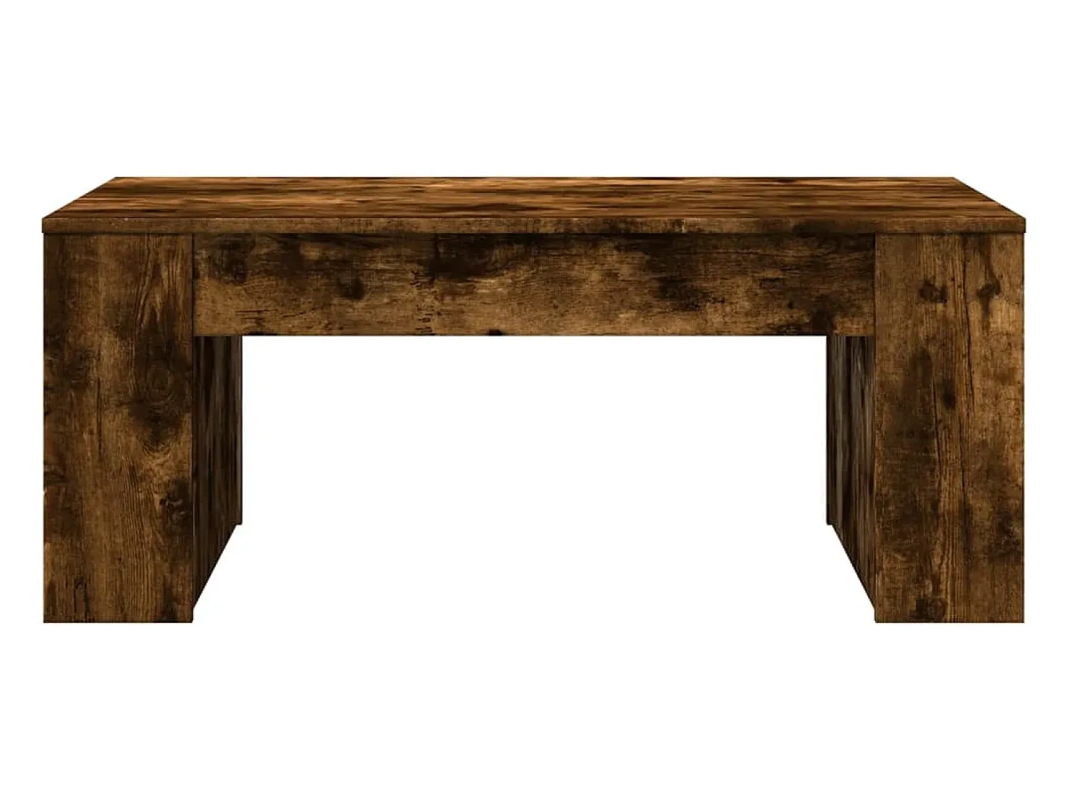 Mesa De Centro| Mesa de centro 102x55x42 cm madeira processada carvalho fumado PT622022 Castanho