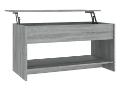 Mesa De Centro* Mesa de centro 102x50x52,5 cm madeira processada sonoma cinza PT884860 Cinzento