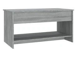 Mesa De Centro* Mesa de centro 102x50x52,5 cm madeira processada sonoma cinza PT884860 Cinzento