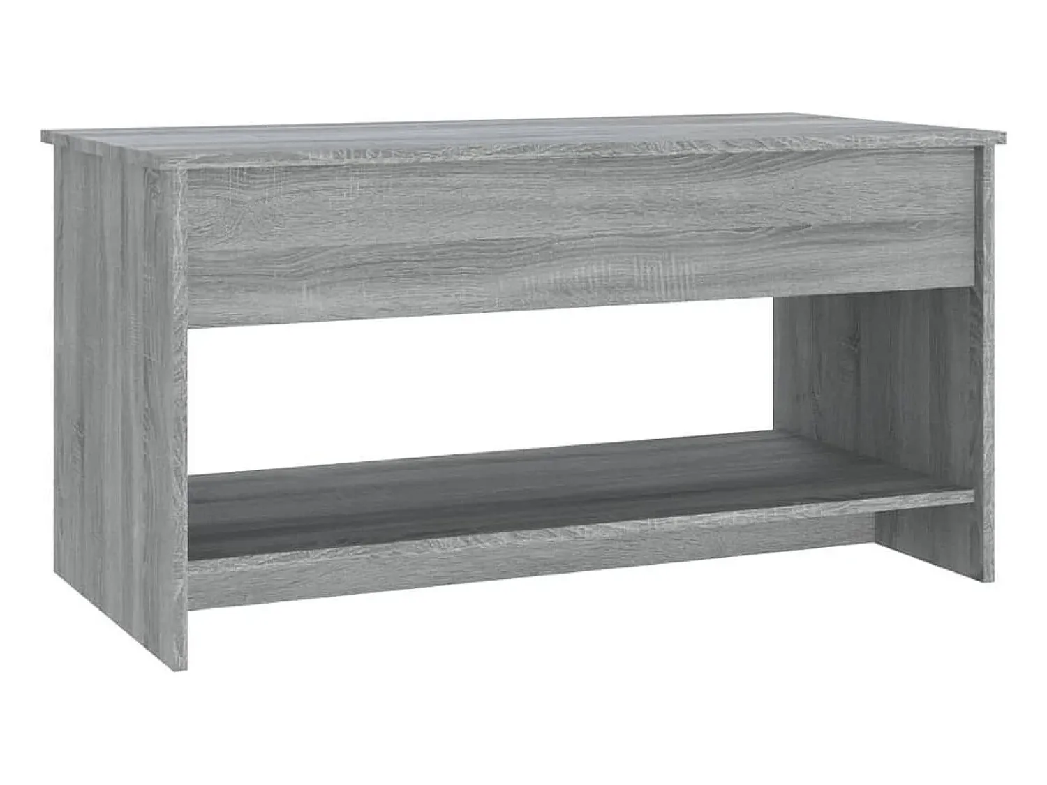 Mesa De Centro* Mesa de centro 102x50x52,5 cm madeira processada sonoma cinza PT884860 Cinzento