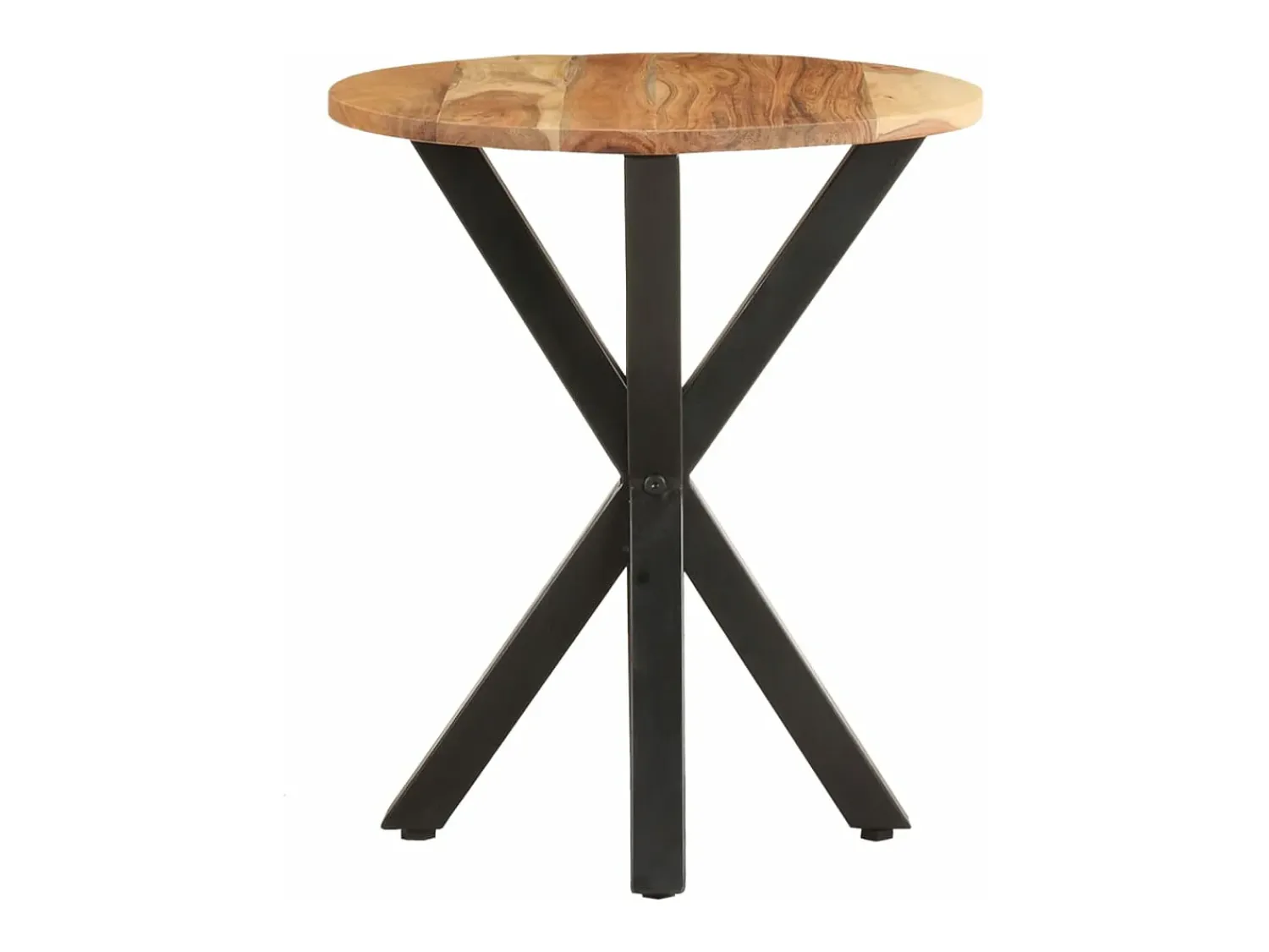 Mesa De Centro* Mesa de centro 48x48x56 cm madeira de acácia maciça PT750081 Castanho