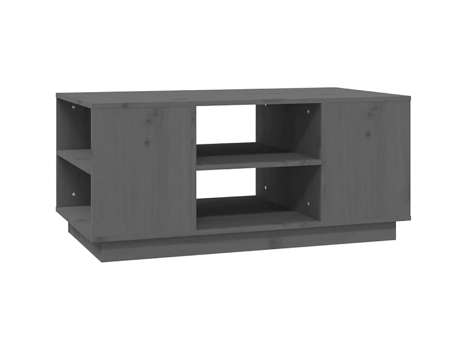 Discount Mesa de centro 90x49x40,5 cm madeira de pinho maciça PT727465 Cinzento