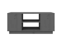 Discount Mesa de centro 90x49x40,5 cm madeira de pinho maciça PT727465 Cinzento