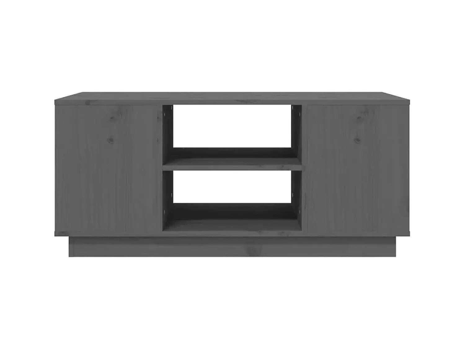 Discount Mesa de centro 90x49x40,5 cm madeira de pinho maciça PT727465 Cinzento