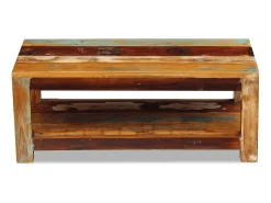 vidaxl Mesa de centro 90x45x35 cm madeira reciclada maciça^ Mesa De Centro