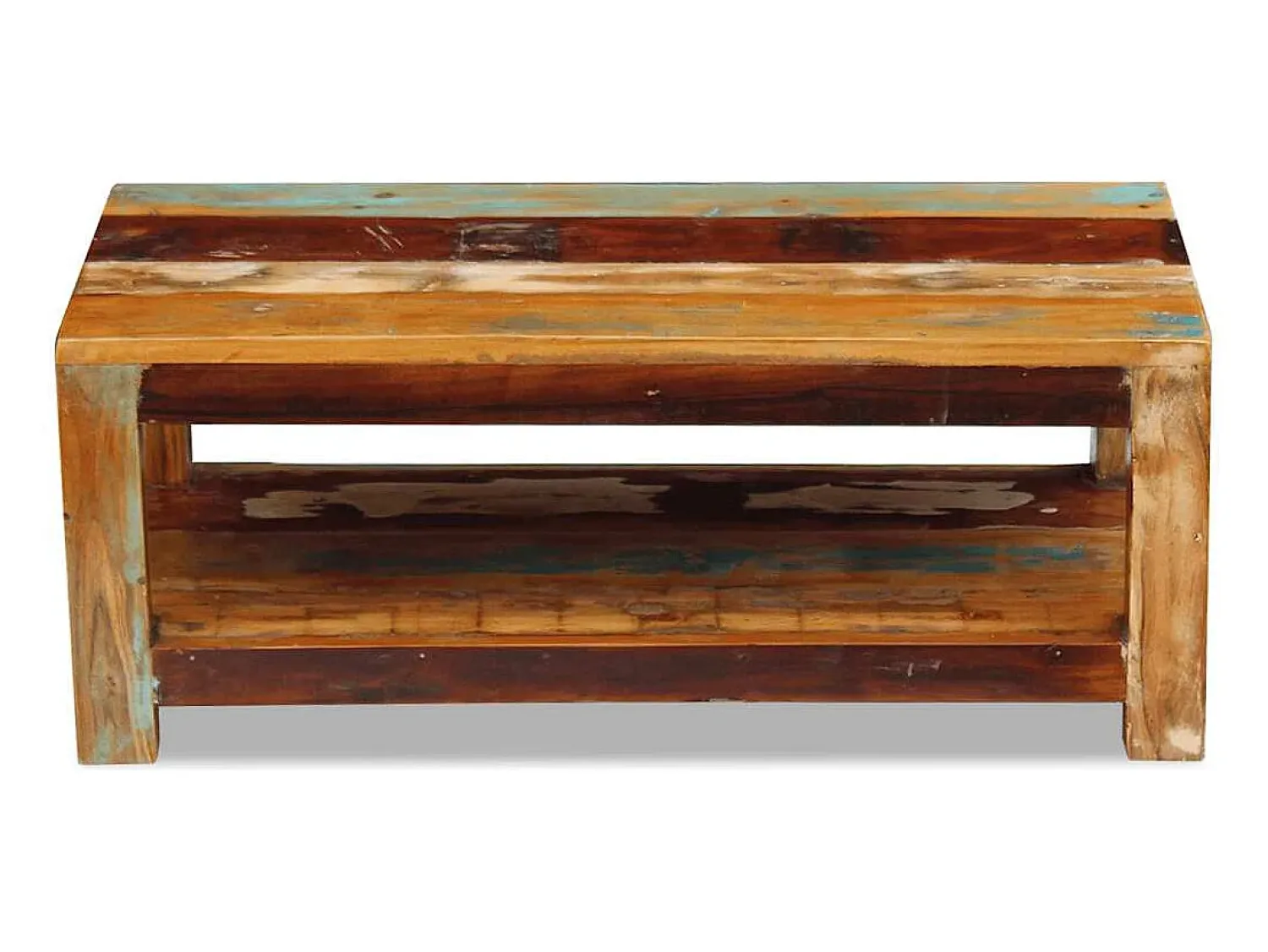 vidaxl Mesa de centro 90x45x35 cm madeira reciclada maciça^ Mesa De Centro