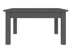 Mesa De Centro| Mesa de centro 55x55x30 cm madeira de pinho maciça PT103060 Cinzento